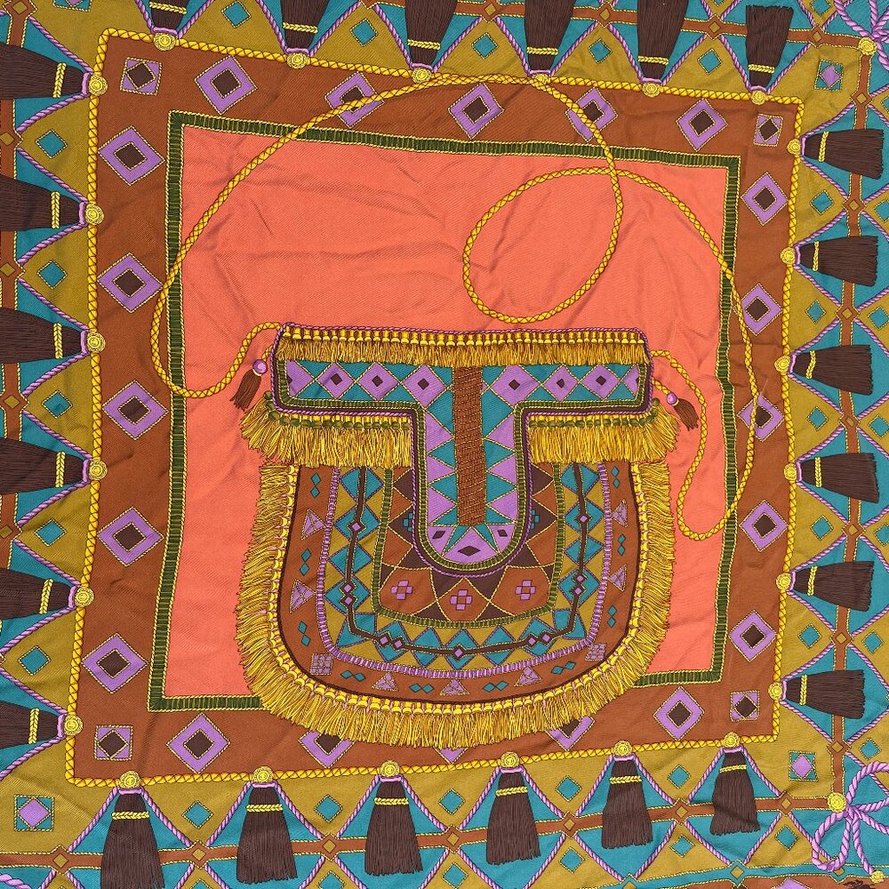 Longchamp authentic 90 silk scarf